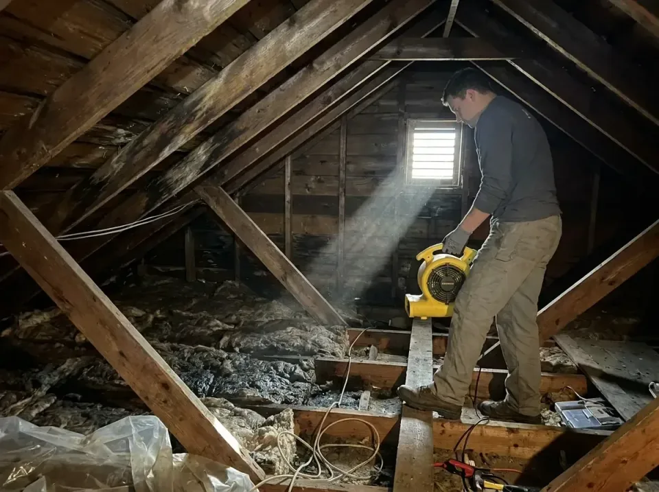 attic-water-damage-drying-proc-007 — frequently asked questions, Emergency Water Extraction & 24/7 Flood Response in Templet…